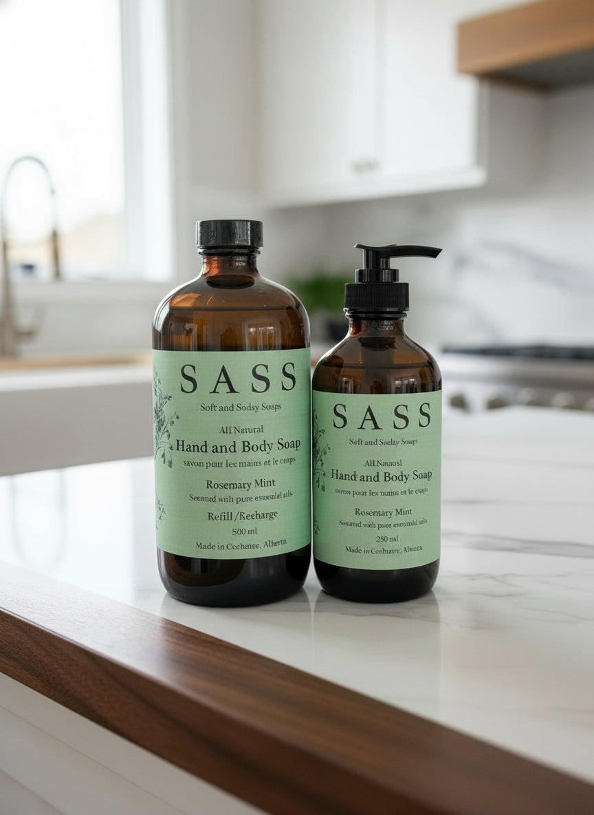Rosemary Mint, Hand and Body Soap