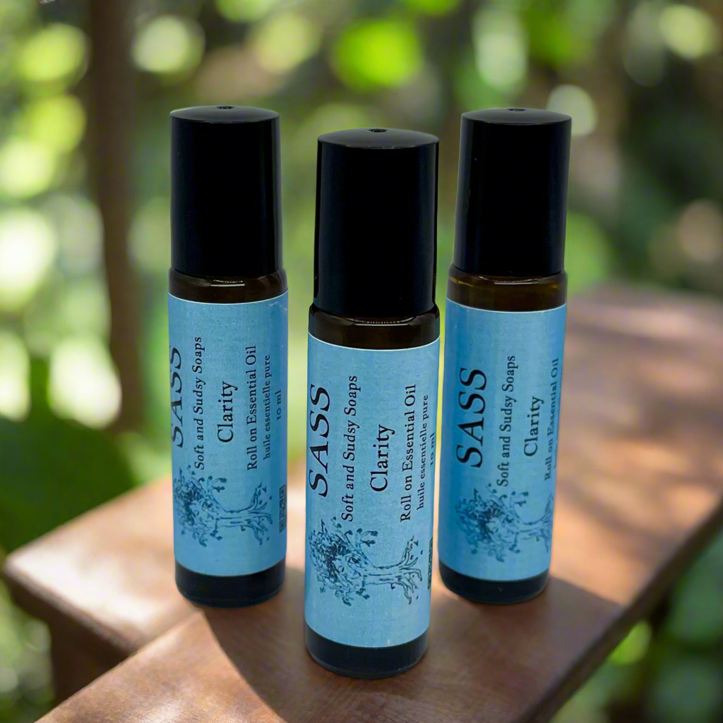 3 clarity roller balls for help with pain and stress 