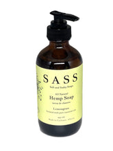 Load image into Gallery viewer, Lemongrass, Hemp Liquid Soap

