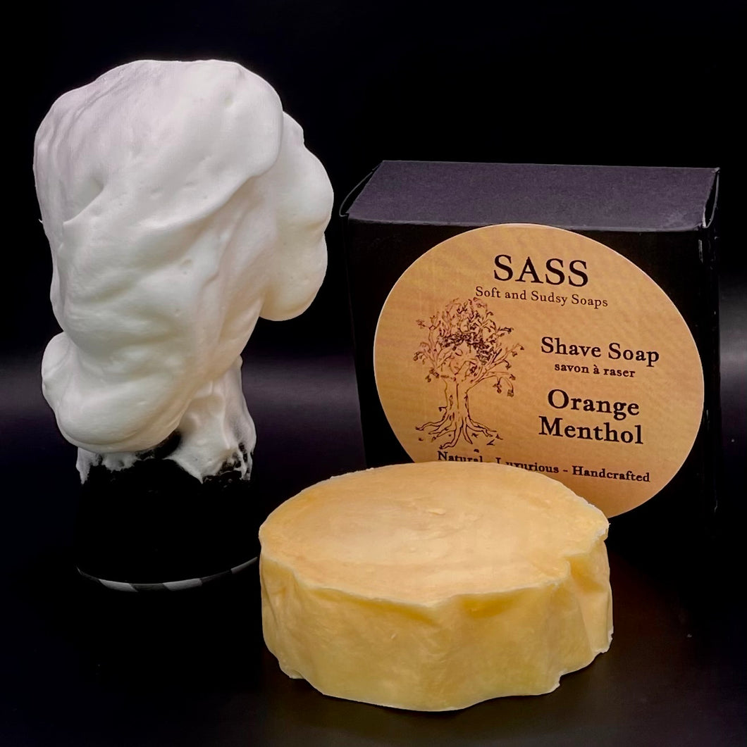 Orange Menthol Shave Soap