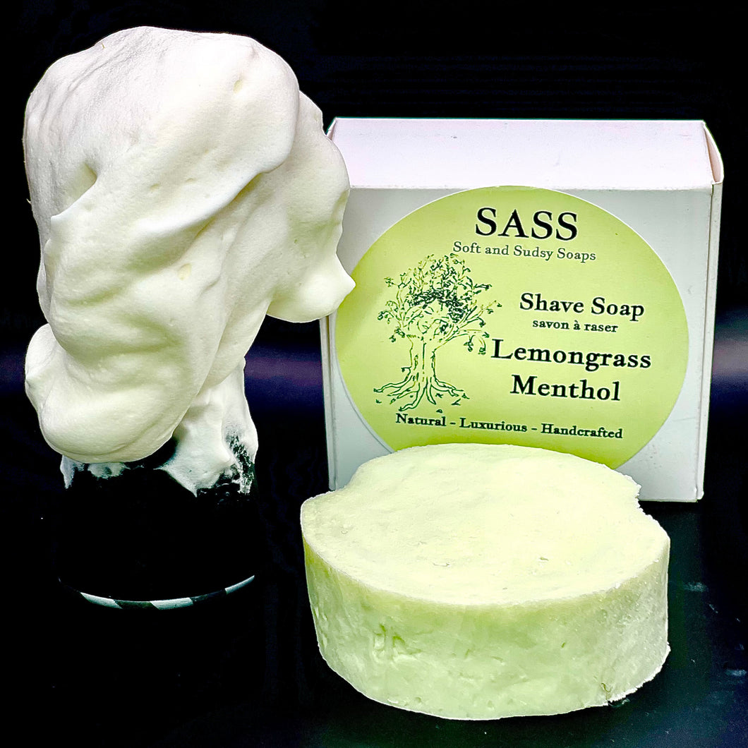 Lemongrass Menthol Shave Soap